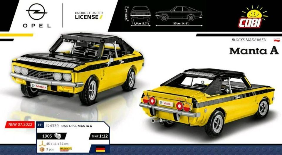 COBI OPEL MANTA A Neuware M. 1:12 Modell in Hannover