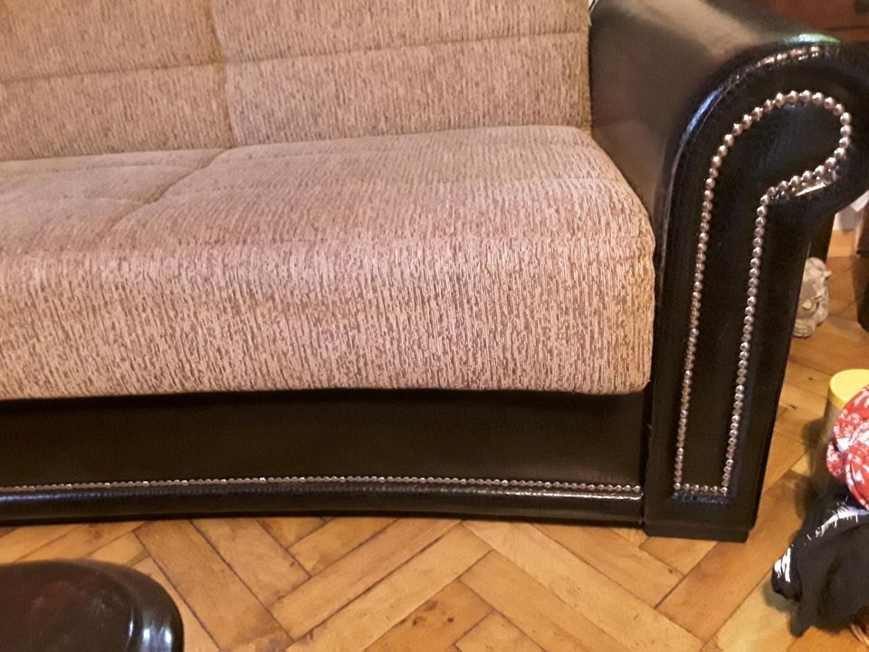 Sofa, couch, sofagarnitur, sitzgarnitur, ledercouch, ledersofa in Weinstadt