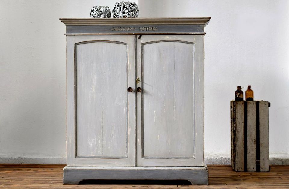 Schrank Shabby Antik Weiß Vintage Landhaus Sideboard Kommode in Dresden