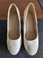 High Heel Plateau Pumps Dirndl Hochzeit Große 37 weiß Baden-Württemberg - Gschwend Vorschau