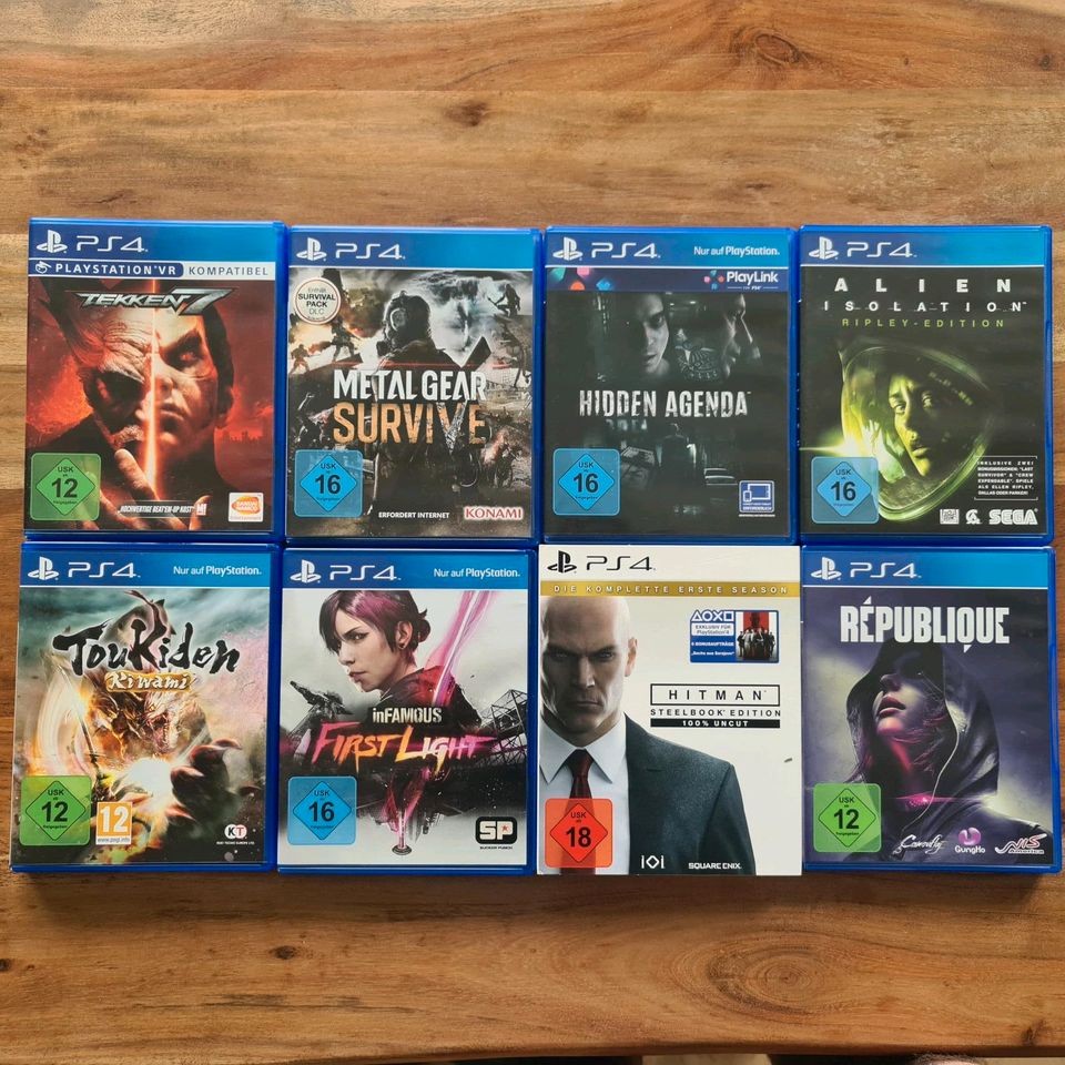 Playstation 4 (2TB Festplatte) + 2 Controller + 8 Top Spiele in Ahlen