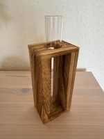 NEU Vase Reagenzglas Glas im Holzständer * skandi * Landhaus Brandenburg - Potsdam Vorschau