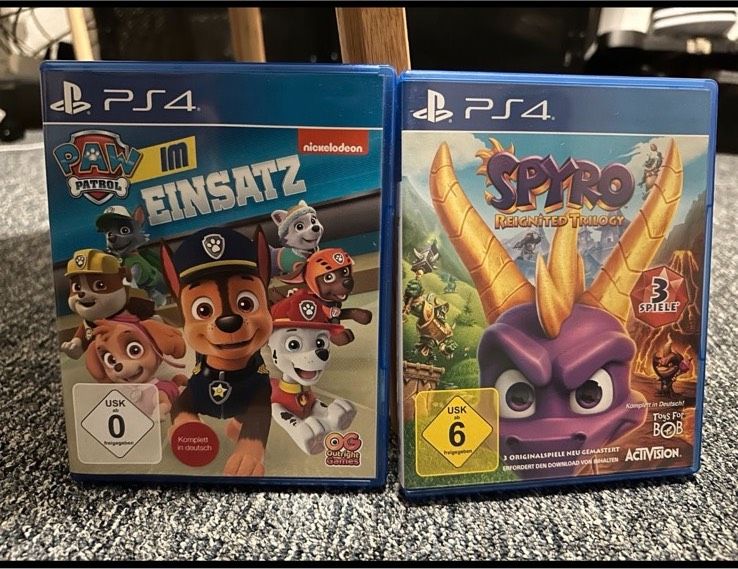 Play Station 4 PS4 Konsole Spyro Final Fanatasy Paw Patrol in Karben