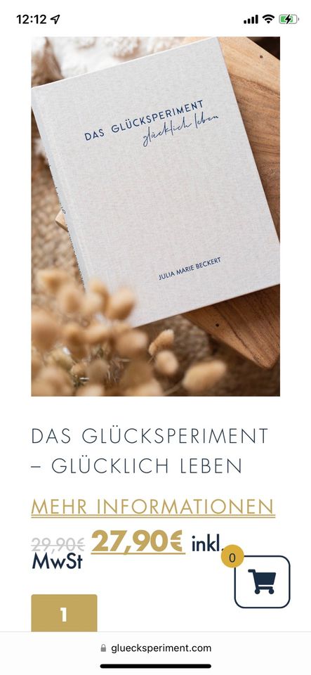 Das Glücksperiment (Buch) in Berlin