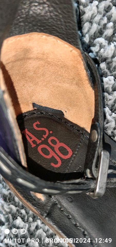 Neue Sandale von A.S. 98 Größe 40 schwarz Leder in Hannover