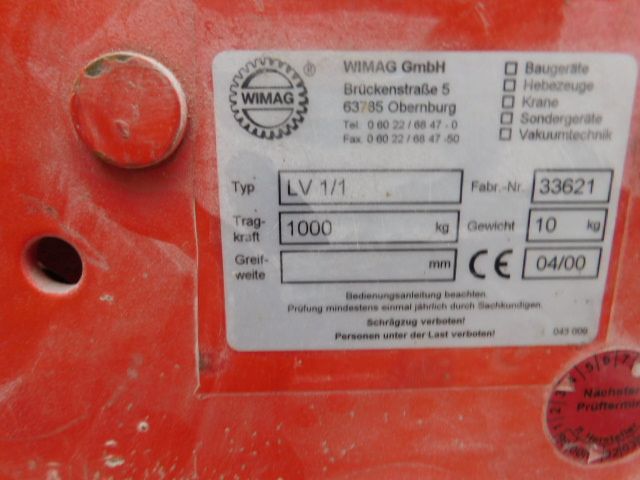 WIMAG Portalkran Aw 1,0 tonne mit Laufkatze Kettenzug in Presseck
