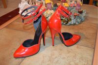 High Heels Riemchen rot Lack Sachsen - Pesterwitz Vorschau