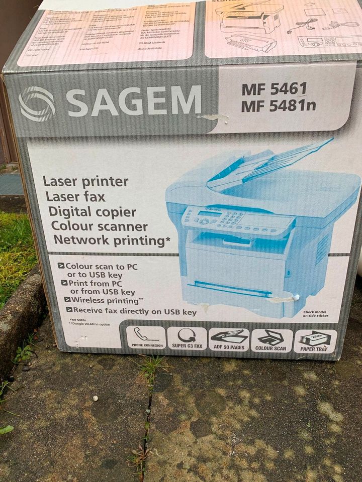 Faxgerät Sagem Multifunktionsgerät MF 5481N Neu in Münsingen