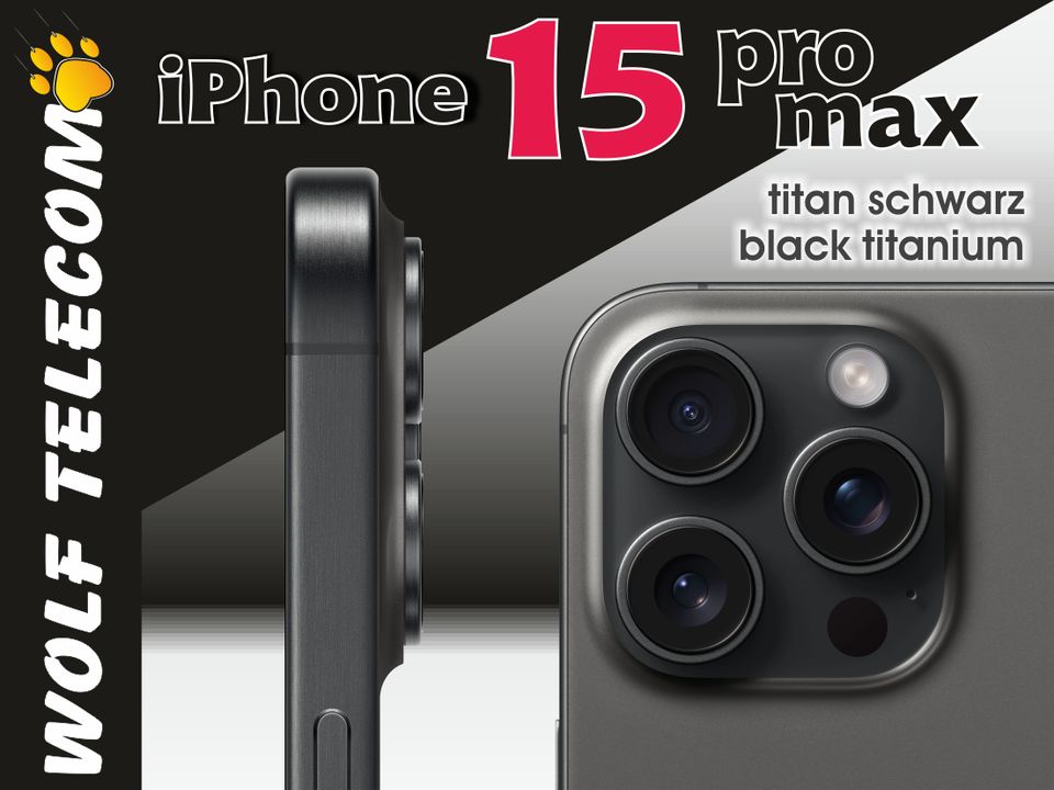 APPLE iPhone 15 Pro Max 256GB Titan Schwarz Black MU773ZD/A Neu in Koblenz