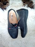 Think! Damen Echtleder Halbschuh Slipper Comfortschuh Schwar 37,5 Nordrhein-Westfalen - Velbert Vorschau