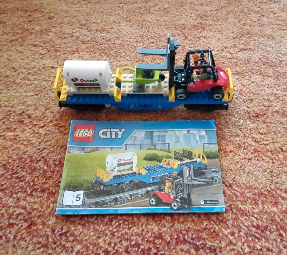 Lego-City Güterzug 60052 und Erweiterungen 7895 + 7499 in Bad Bergzabern