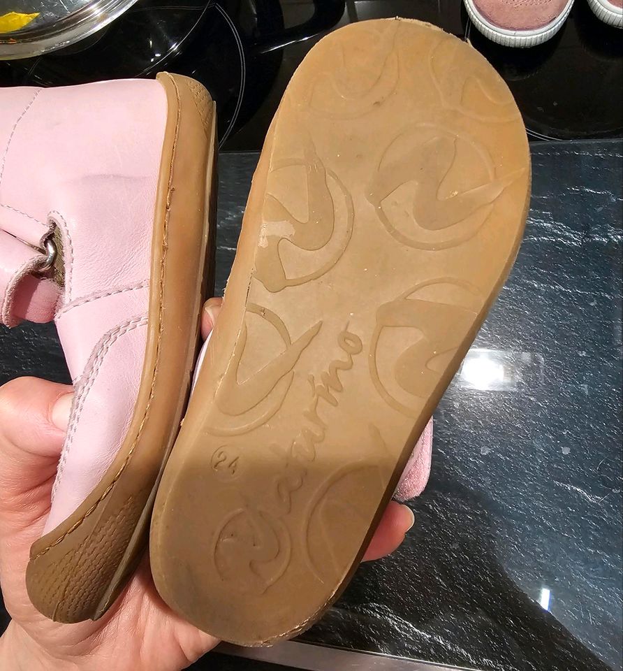 Naturino rosa Sandalen 24 halboffener Lederschuh TOLLER ZUSTAND! in Düsseldorf