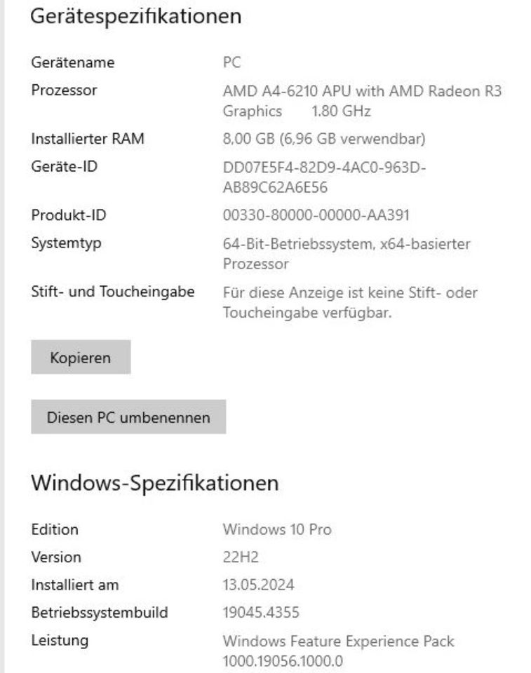 Laptop HP, Quadcore, 8 GB Ram DDR 3, USB 3.0, HDMI, Windows 10 in Löbau