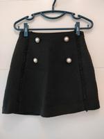 Mango Tweed-Minirock mit Perlenknöpfe Schwarz XS Hessen - Hanau Vorschau