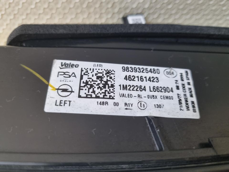 Rückleuchte LED Opel Astra L links ab 22 | 9839325480 Original in Koblenz