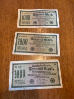 Reichsbanknote 1000 Mark 1922 Preis für alle zusammen Rheinland-Pfalz - Clausen Kreis Pirmasens Vorschau