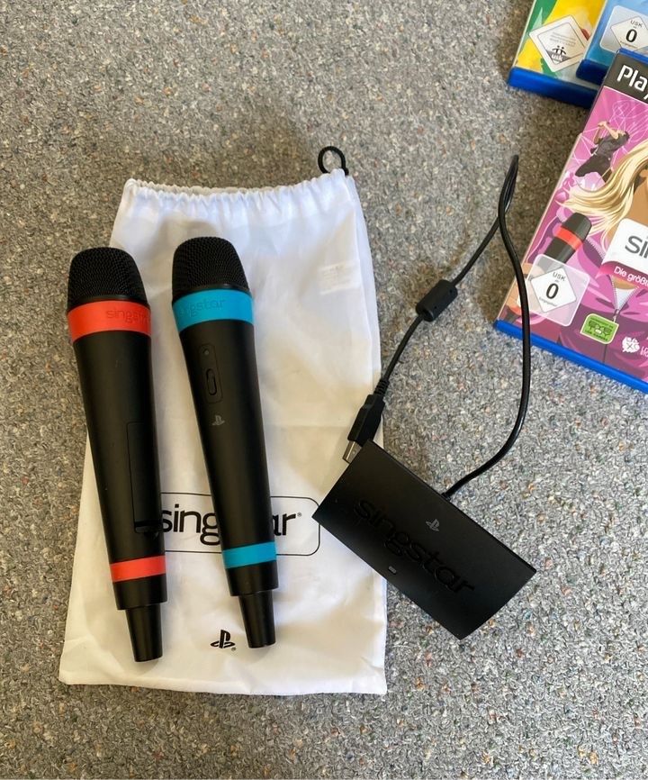 Singstar Wireless Mikrophone Ps2 Ps3 Ps4 Original Playstation in Westheim