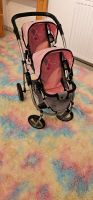 Kinderwagen Bayer Puppen-Zwillingsbuggy rosa/grau Nordrhein-Westfalen - Werne Vorschau