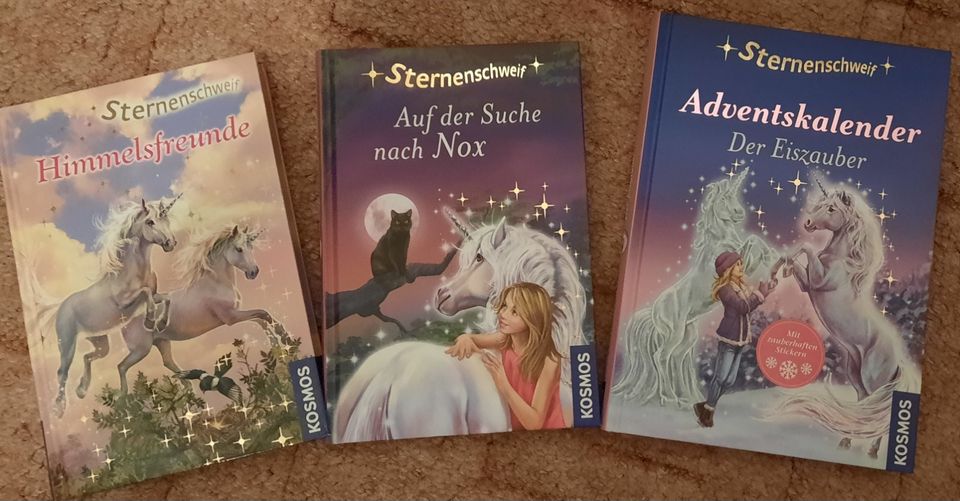 Sternenschweif-Bücher 34, 62 + Adventskalender in Zwochau