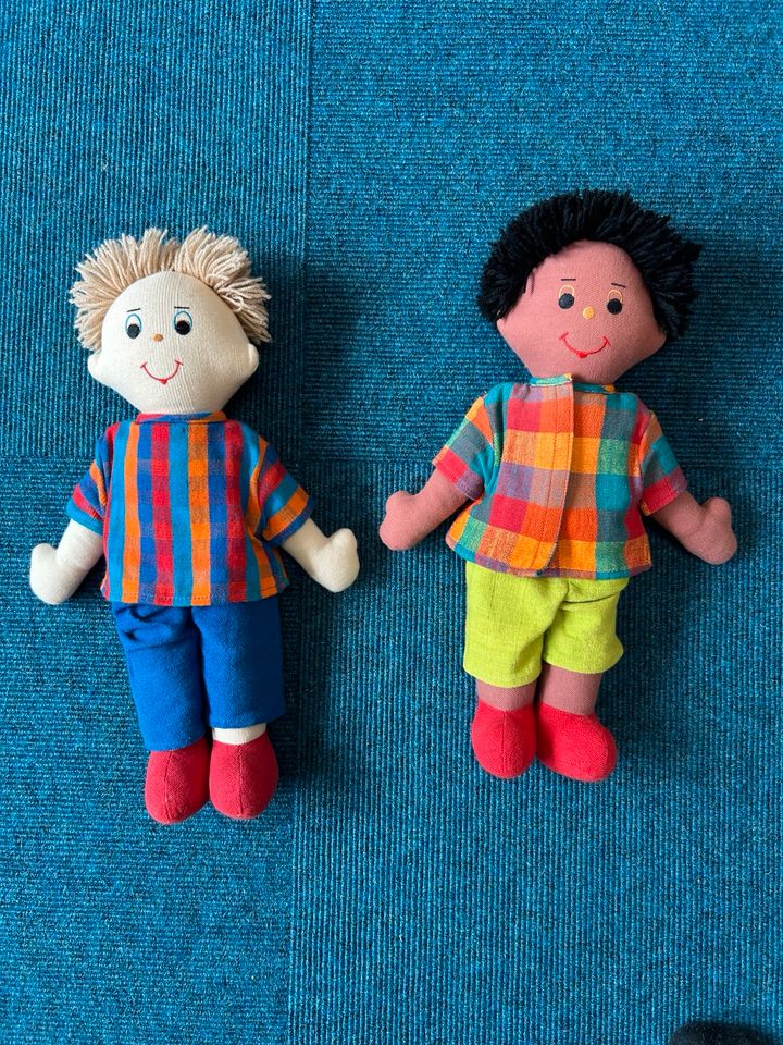 Fair trade (Stoff-) Puppen Zwillinge für Jungs Waldorf in Melsungen