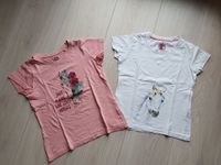 2 Pferde T-Shirts in weiß und pink, Größe 128 Rheinland-Pfalz - Kurtscheid Vorschau