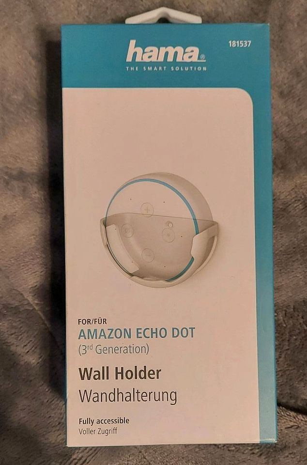 Amazon Echo Dot Wandhalterung Hama weiß in Burgdorf