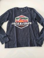 Pullover langarm Shirt dunkelblau Jack & Jones Gr. 152 Junge Niedersachsen - Belm Vorschau