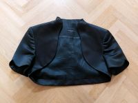 Bolero Jäckchen Satin schwarz Stehkragen Cocktailkleid Kurzblazer Leipzig - Plagwitz Vorschau