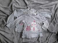 Shirt langarm gestreift weiß Katze 86 Pulli Zwillinge Sachsen - Bischofswerda Vorschau