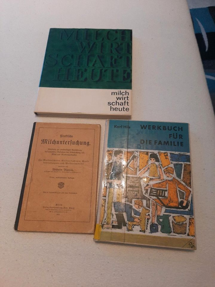 3 alte Bücher Milchwirtschaft, Handwerken, Milchuntersuchung in Deggendorf