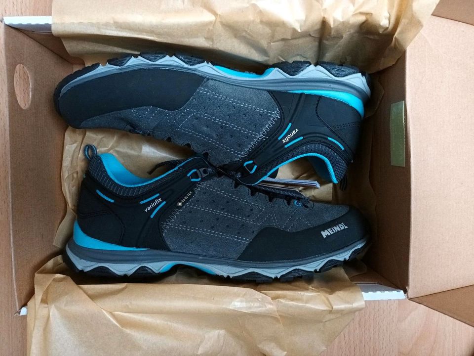 MEINDL ONTARIO LADY GORE-TEX Gr 41,5 Grau blau neu Ovp in Empfingen