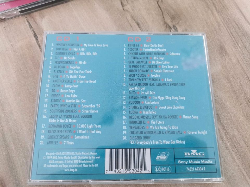 Alte CD Sammlung Just the Best Set von 1995 1996 1998 1999 in Gommern