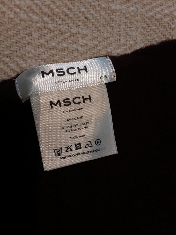 MSCH, Schal, 100 % Wolle, bordeaux in Hamburg