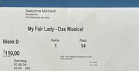 My Fair Lady I. MÖRBISCH BESTER PLATZ!!! am 03.08.24 München - Au-Haidhausen Vorschau