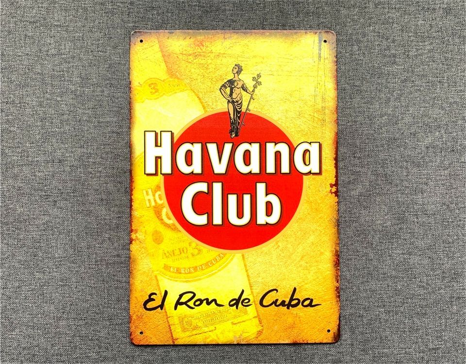 Retro Blechschild Deko Schild Vintage 20x30cm Havana Club *Neu* in Walddorfhäslach