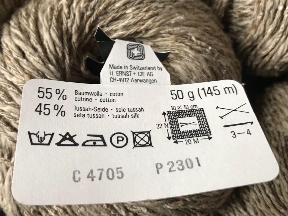 Aarlan (Schweiz) Cotton Silk je Kn. 3,50€ Baumwolle Tussah Seide in Gelsenkirchen