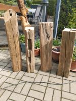 Blumensäule, Deko Säule , Holzstele aus alten Balken Sachsen - Neumark Vorschau