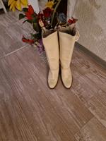 Helle Western Cowboy Stiefel echt Leder von Replay Gr 38 Niedersachsen - Moringen Vorschau