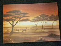 Wandbild Afrika Antilopen Wüste 117cm x 81cm Hessen - Witzenhausen Vorschau