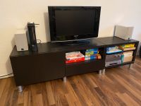 Besta TV Bank Ikea in schwarz-braun ca 120x48,5x39,5cm Wandsbek - Hamburg Hummelsbüttel  Vorschau