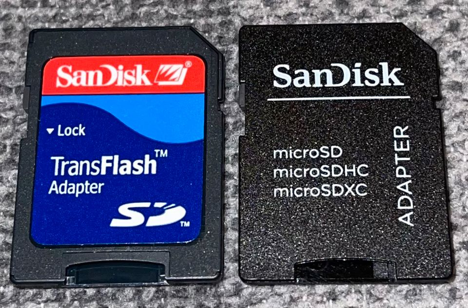 SanDisk - 2x Adapter - microSD / SDHC / SDXC auf SD Speicherkarte in Dormagen