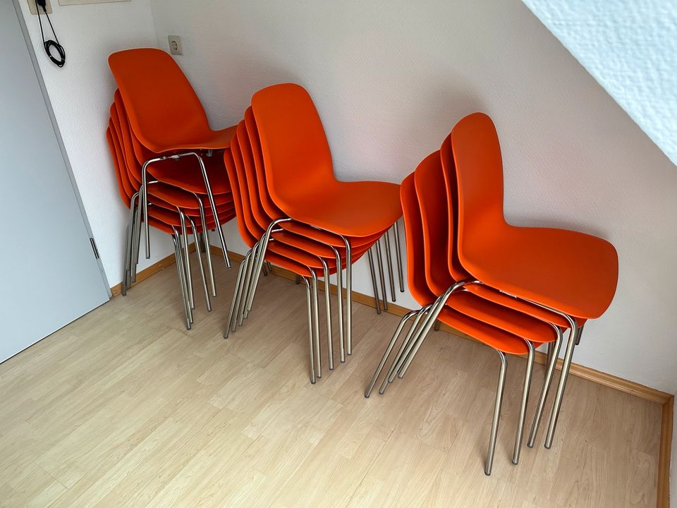 15x IKEA Stuhl Broringe Leifarne orange in Bad Wildbad