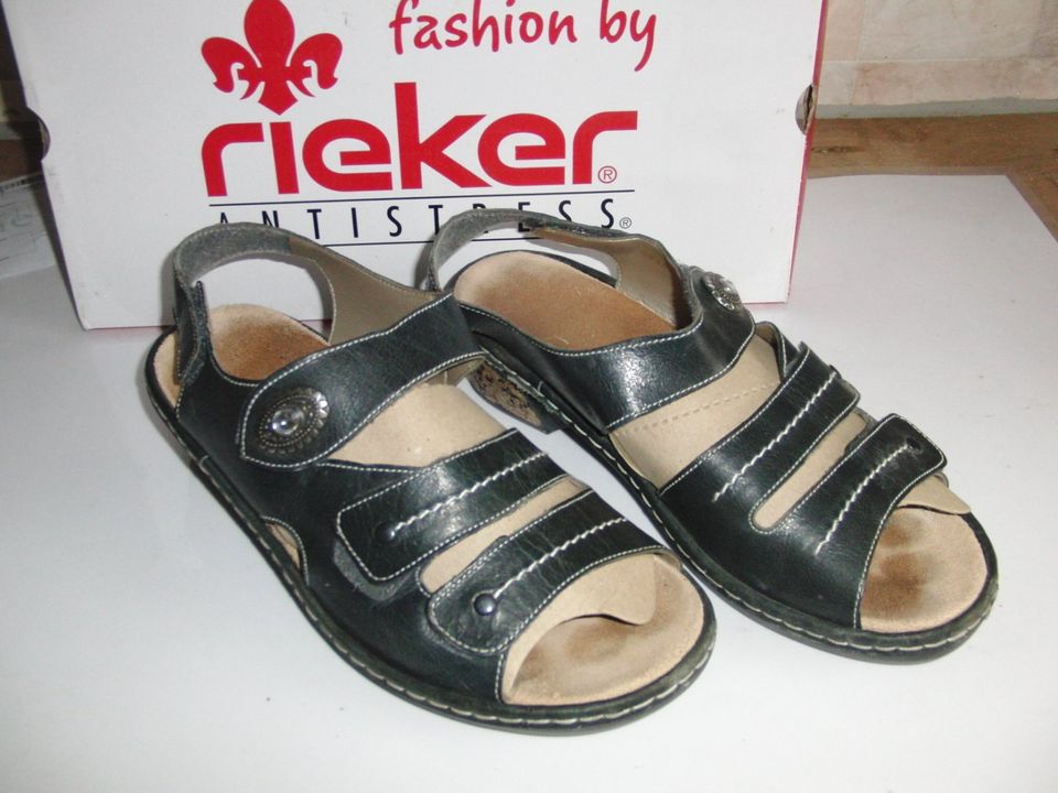 Sandalen RIEKER schwarz Gr.38 mit Orthopädischem Fußbett Neu ! in  Brandenburg - Hörlitz | eBay Kleinanzeigen ist jetzt Kleinanzeigen