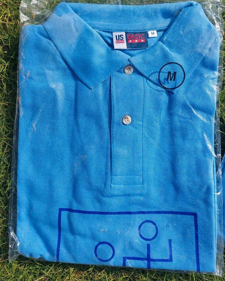 21 Männer Polo-Shirts NEU - Ice Blue in Hirschstein