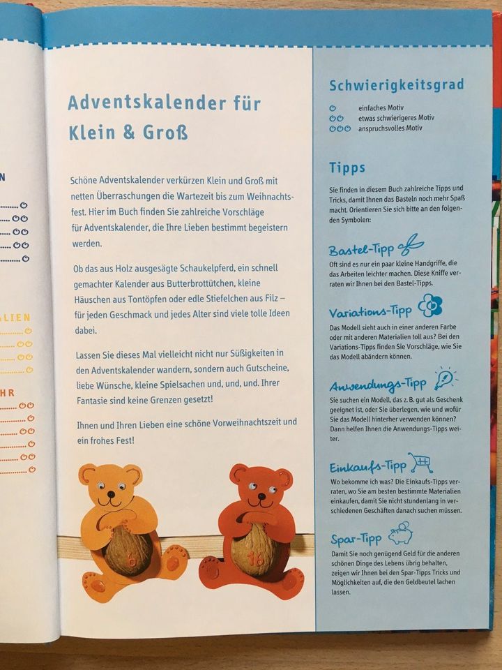 TOPP Bastelbuch - Adventskalender für Klein & Groß - wie neu in Attenkirchen