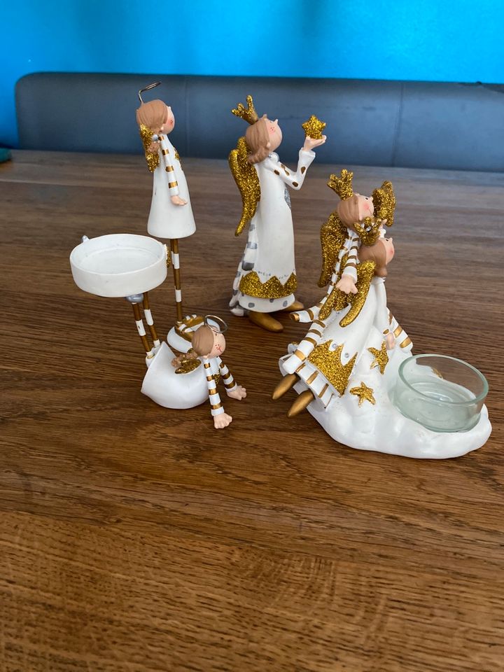 Gold und Weiße Engel als Teelicht bzw Deko in Fürth
