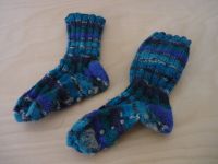 Socken Gr.  25/25 Stoppersocken blautöne gebraucht Sockenwolle 30 Nordrhein-Westfalen - Gummersbach Vorschau