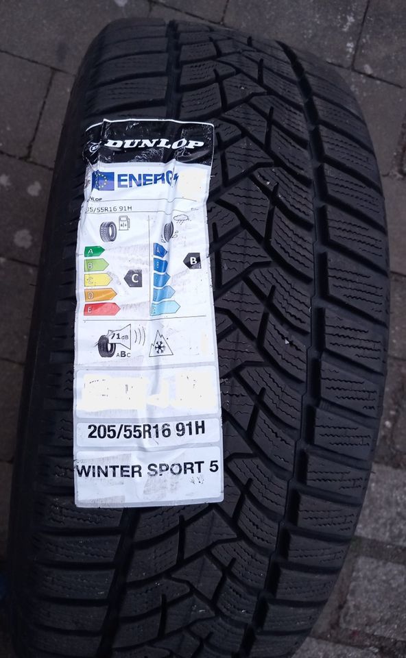 Dunlop Winter Sport 5, 205/55 R16 91 H, 7 mm (+) in Reiskirchen