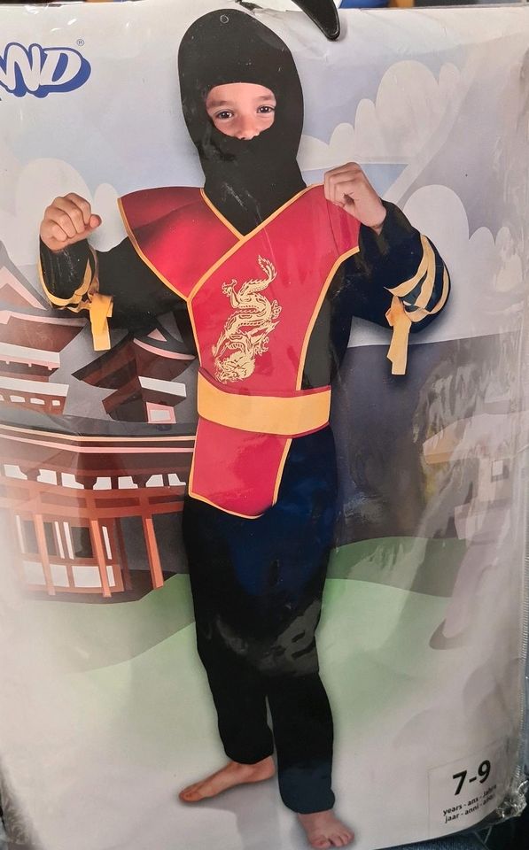 Kostüm Ninja 7-9 Jahre in Walldorf