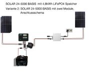 SOLAR 24-5000 BASIS mit 4,8kWh LiFePO4 Speicher mit Heizung als Nachrüstpaket für Balkonkraftwerk um tags/abends/nachts mit eingestelltem Strom zu liefern, Leistung 200-400W Baden-Württemberg - Marbach am Neckar Vorschau